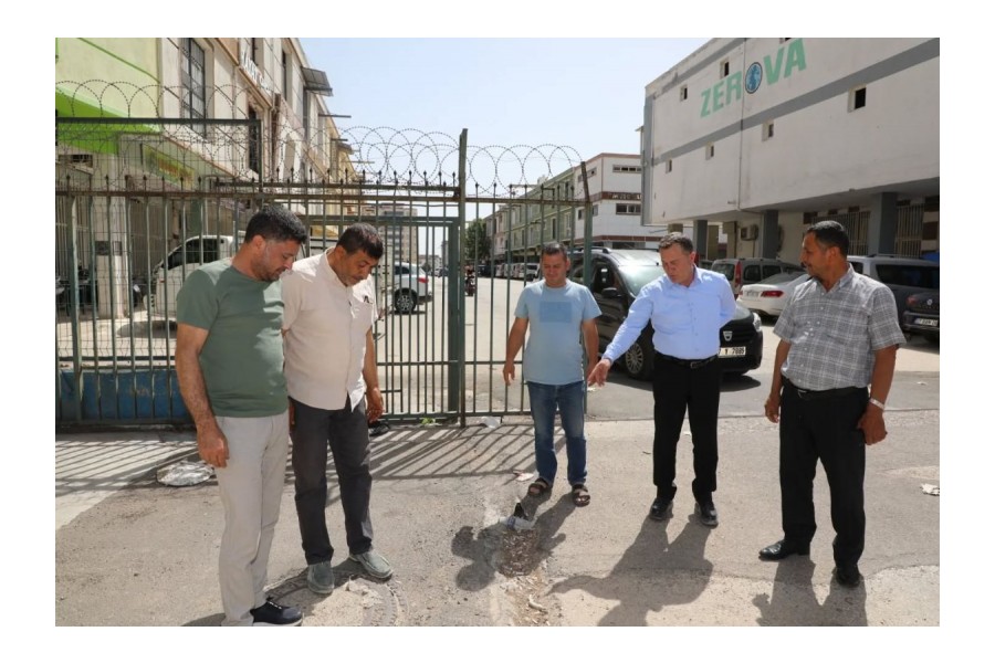 Başkanımız Ali Doğan Fıstık Hali Çevresinde Devam Eden Yol Düzenleme Çalışmalarını Yerinde İnceledi